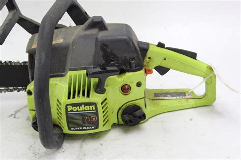 Poulan 2150 chainsaw - The ideal carburetor settings for the Poulan chainsaw are pretty straightforward. All you need is a tachometer. At idle conditions, the adjustment should generate around 2800 – 3400 RPMs. In the case of full-throttle, it should be around 12,000-12,500 RPMs. Step 2. Closing the low and high-speed jets.